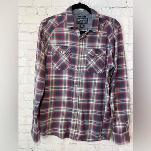 American Rag size medium red & blue plaid